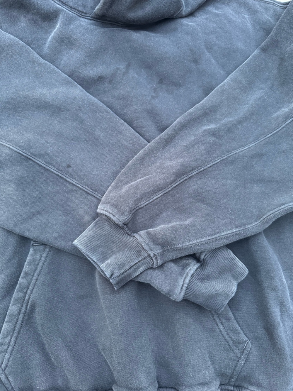 2 Abercrombie & Fitch Soft A&F Essential Hoodie Bundle Faded Black Gray Size XL - Picture 5 of 15